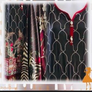 Elegant Black and Red Women's Top